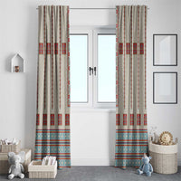 Lithuanian National Costume Window Curtain Traditional Folk Pattern - Wonder Print Shop