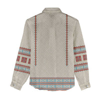 Lithuanian National Costume Women Casual Shirt Traditional Folk Pattern - Wonder Print Shop