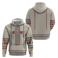 Lithuanian National Costume Zip Hoodie Traditional Folk Pattern - Wonder Print Shop