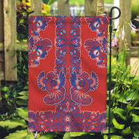 Red Russian National Costume Garden Flag Rooster Motifs Traditional Folk Pattern - Wonder Print Shop