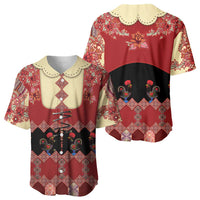 Portugal National Costume Baseball Jersey Barcelos Rooster Patterns - Wonder Print Shop