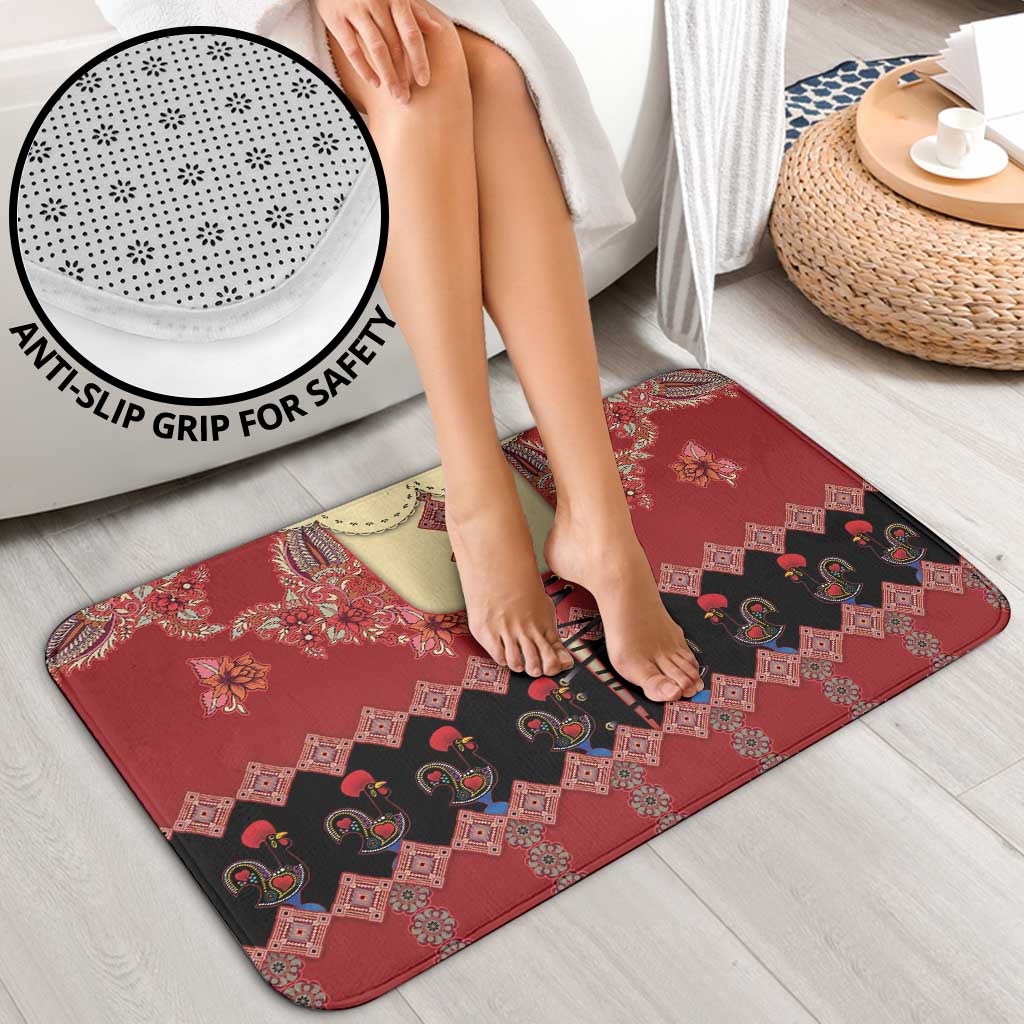 Portugal National Costume Bathroom Set Barcelos Rooster Patterns - Wonder Print Shop