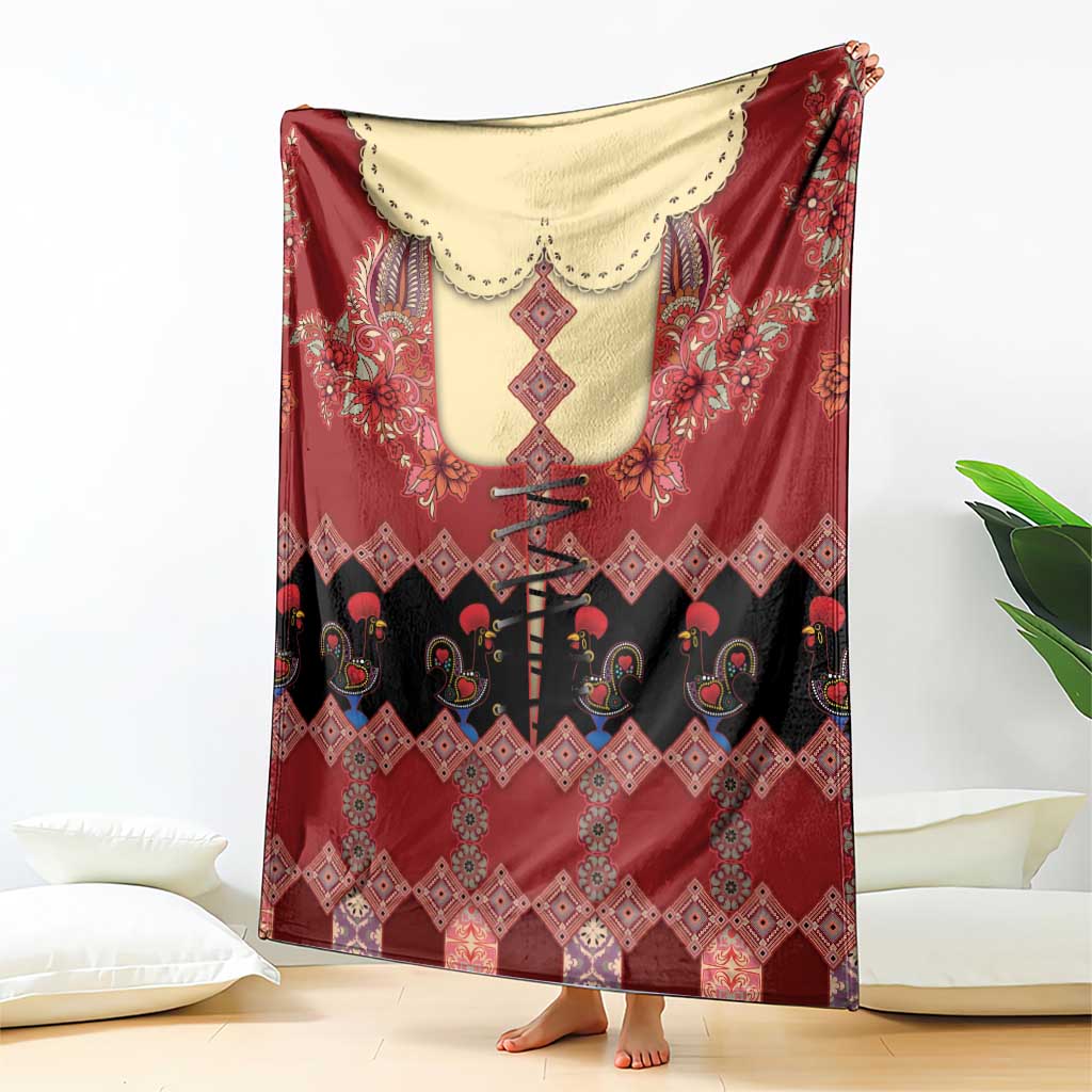 Portugal National Costume Blanket Barcelos Rooster Patterns - Wonder Print Shop