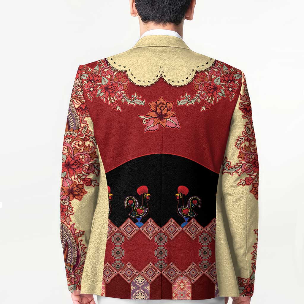Portugal National Costume Blazer Barcelos Rooster Patterns - Wonder Print Shop