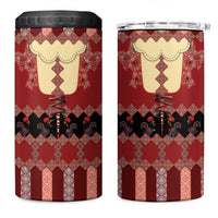Portugal National Costume 4 in 1 Can Cooler Tumbler Barcelos Rooster Patterns - Wonder Print Shop