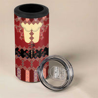 Portugal National Costume 4 in 1 Can Cooler Tumbler Barcelos Rooster Patterns - Wonder Print Shop