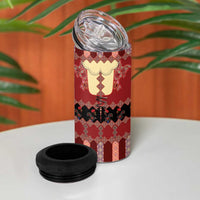 Portugal National Costume 4 in 1 Can Cooler Tumbler Barcelos Rooster Patterns - Wonder Print Shop