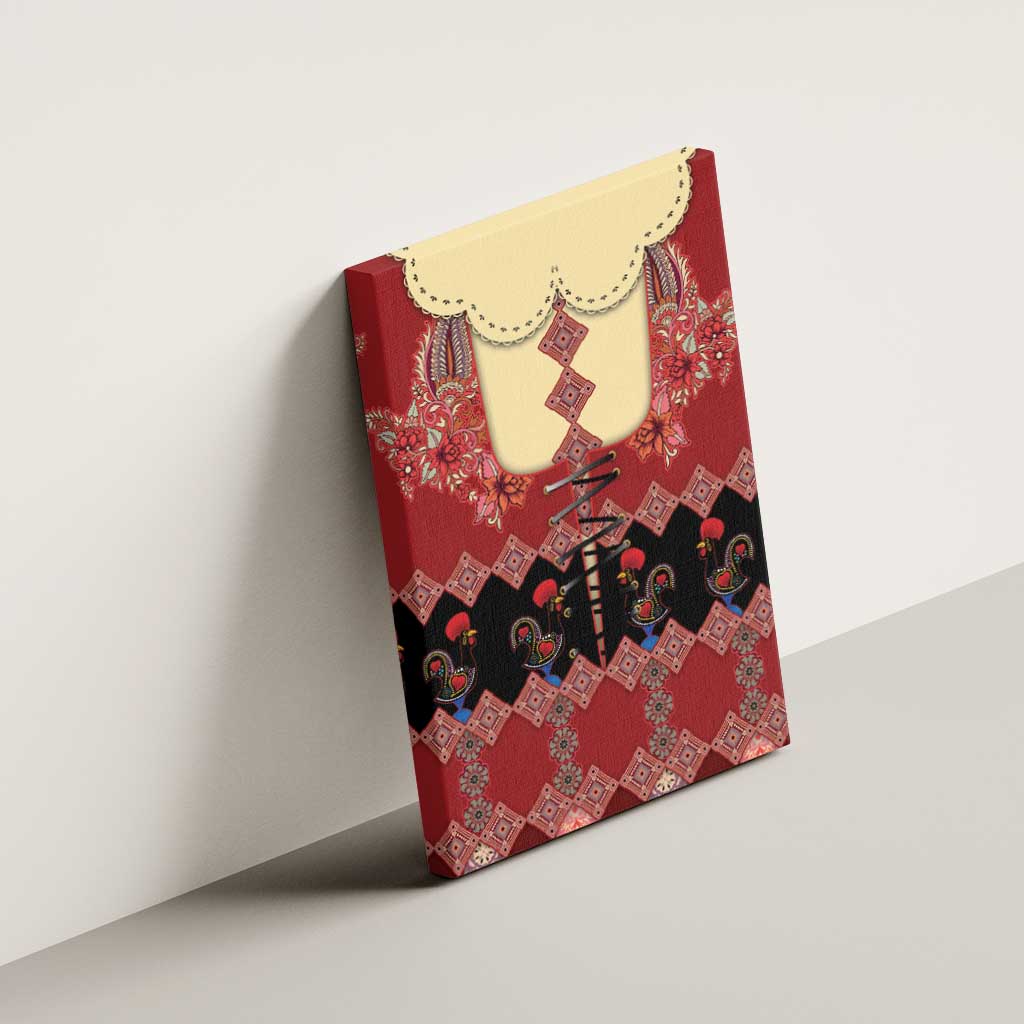Portugal National Costume Canvas Wall Art Barcelos Rooster Patterns - Wonder Print Shop