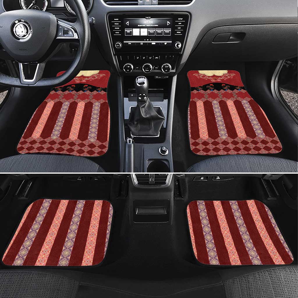 Portugal National Costume Car Mats Barcelos Rooster Patterns - Wonder Print Shop