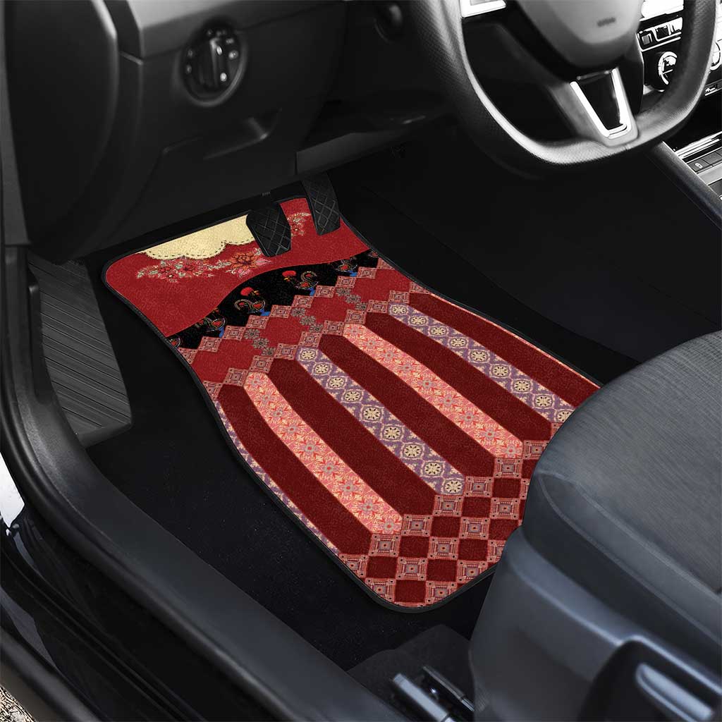 Portugal National Costume Car Mats Barcelos Rooster Patterns - Wonder Print Shop