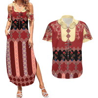 Portugal National Costume Couples Matching Summer Maxi Dress and Hawaiian Shirt Barcelos Rooster Patterns - Wonder Print Shop
