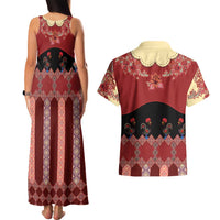 Portugal National Costume Couples Matching Tank Maxi Dress and Hawaiian Shirt Barcelos Rooster Patterns - Wonder Print Shop