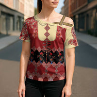 Portugal National Costume Cross Shoulder Shirt Barcelos Rooster Patterns - Wonder Print Shop