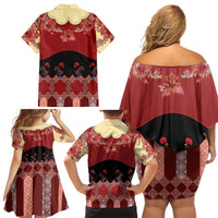 Portugal National Costume Family Matching Off Shoulder Short Dress and Hawaiian Shirt Barcelos Rooster Patterns - Wonder Print Shop