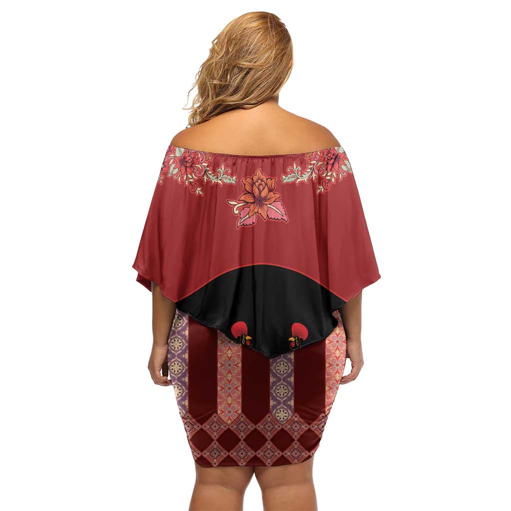 Portugal National Costume Family Matching Off Shoulder Short Dress and Hawaiian Shirt Barcelos Rooster Patterns - Wonder Print Shop