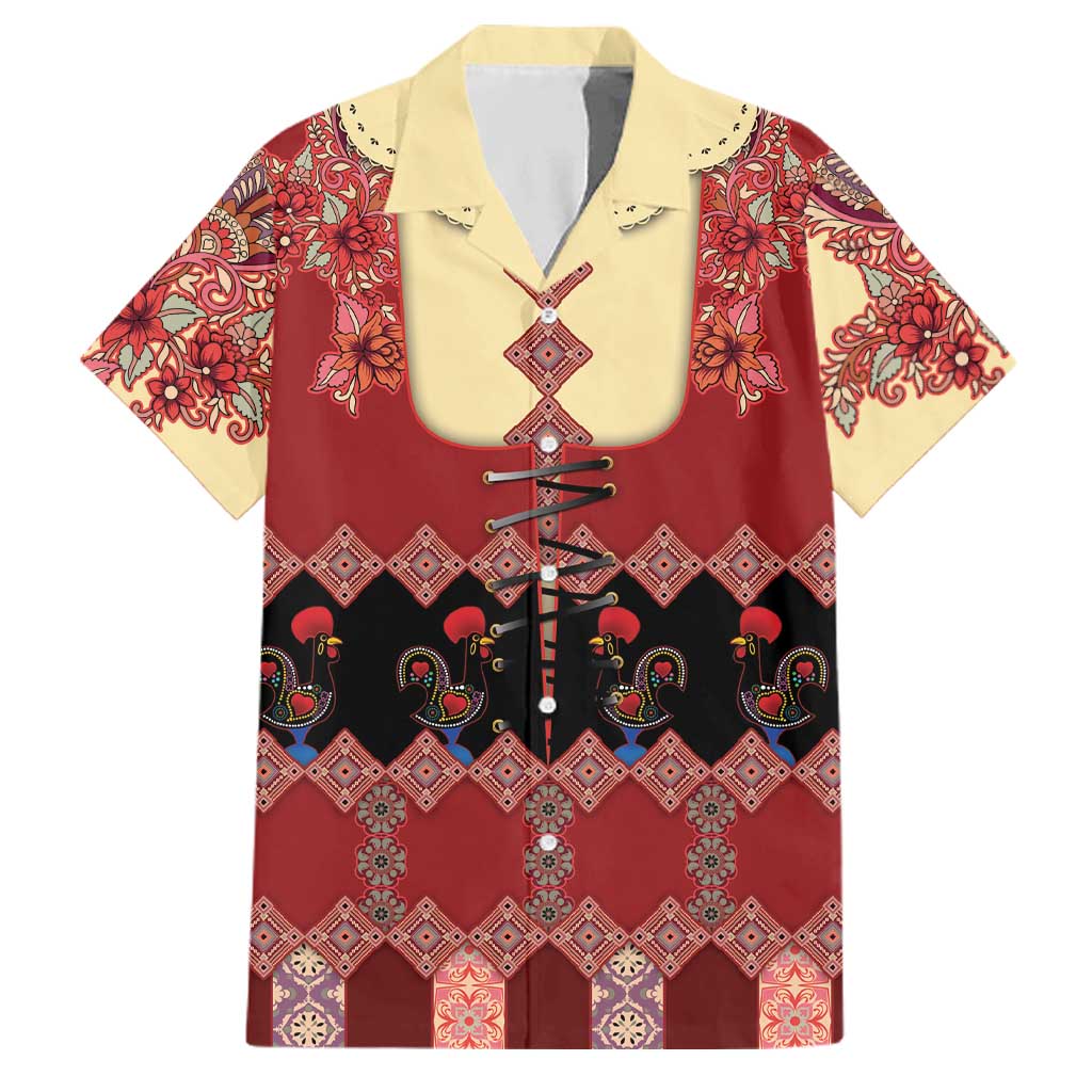 Portugal National Costume Family Matching Puletasi and Hawaiian Shirt Barcelos Rooster Patterns - Wonder Print Shop