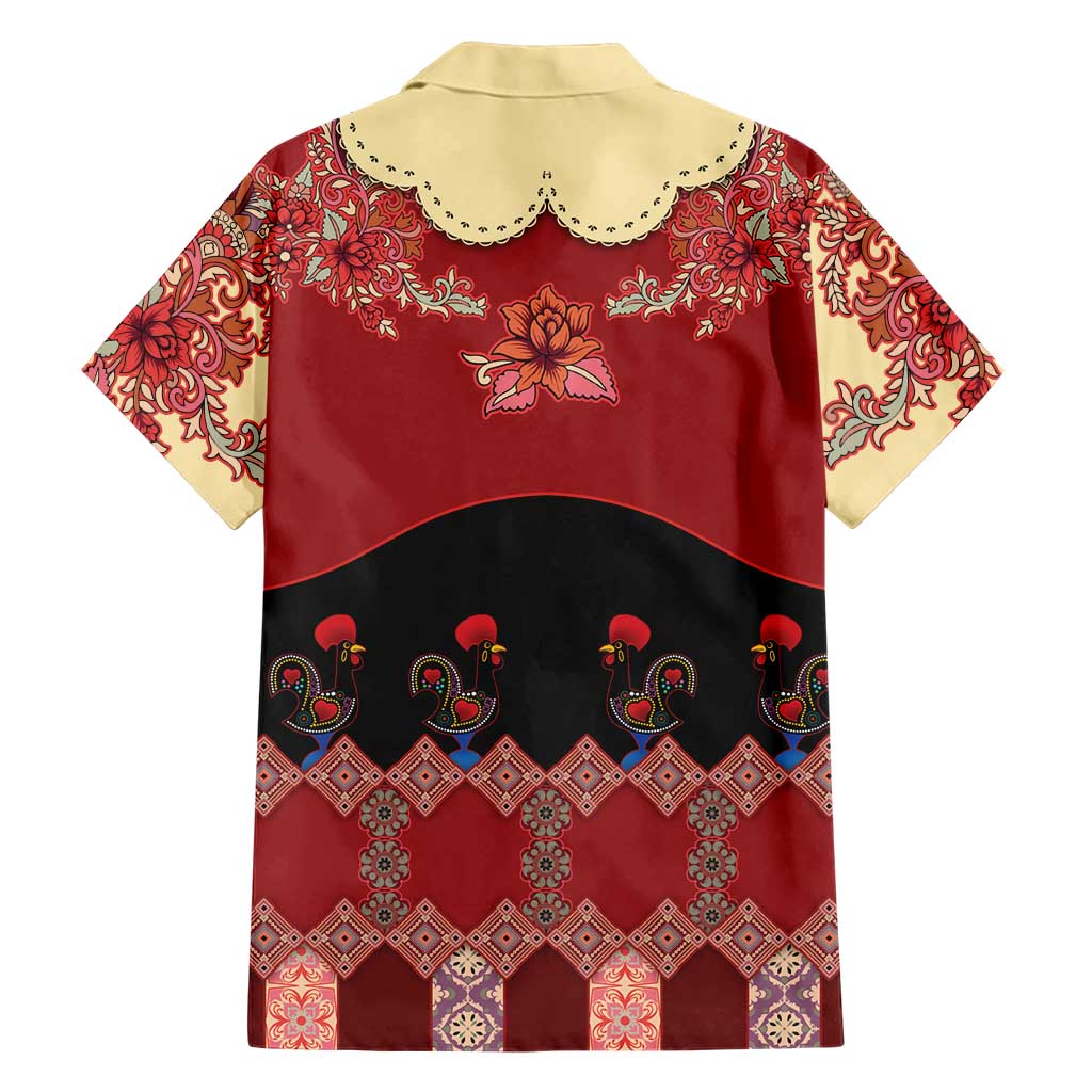 Portugal National Costume Family Matching Puletasi and Hawaiian Shirt Barcelos Rooster Patterns - Wonder Print Shop