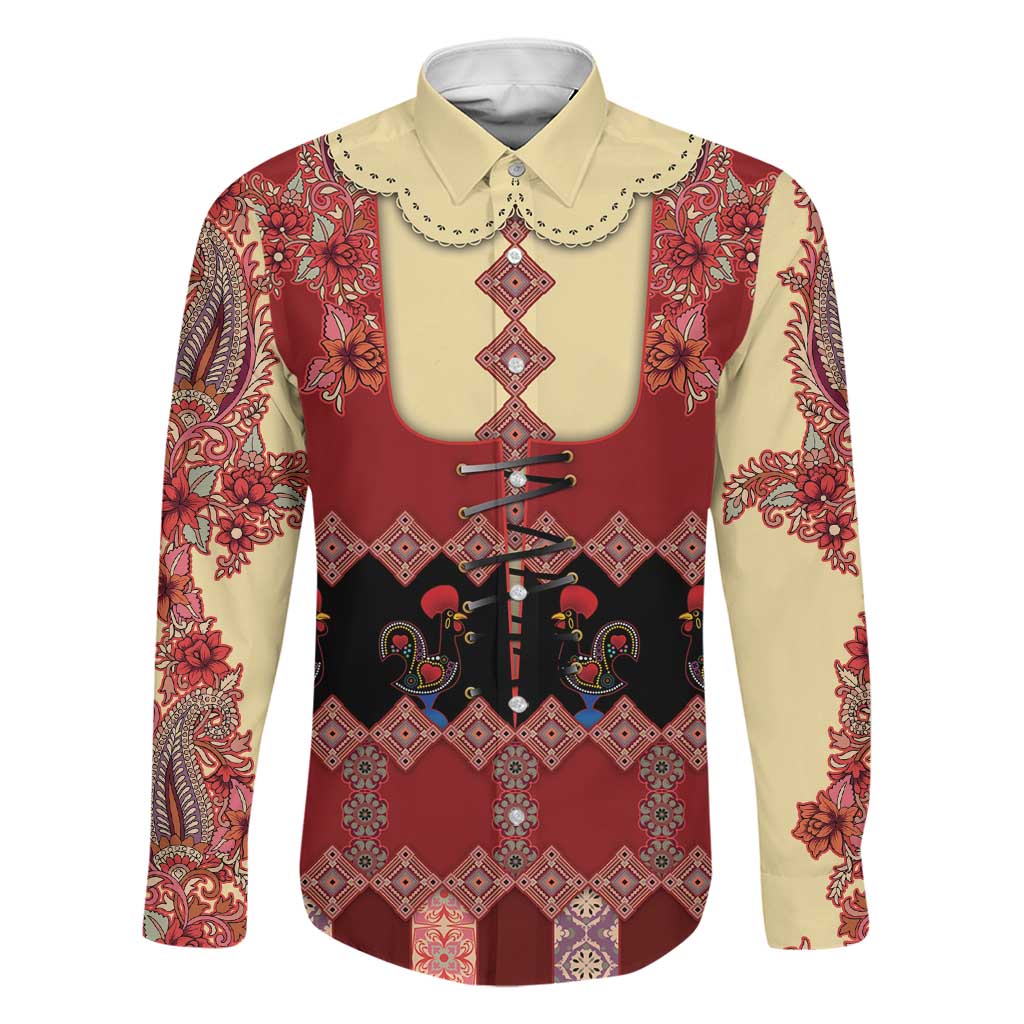 Portugal National Costume Family Matching Puletasi and Hawaiian Shirt Barcelos Rooster Patterns - Wonder Print Shop
