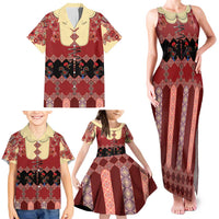 Portugal National Costume Family Matching Tank Maxi Dress and Hawaiian Shirt Barcelos Rooster Patterns - Wonder Print Shop