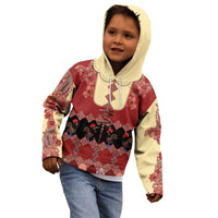 Portugal National Costume Kid Hoodie Barcelos Rooster Patterns - Wonder Print Shop