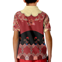 Portugal National Costume Kid Polo Shirt Barcelos Rooster Patterns - Wonder Print Shop