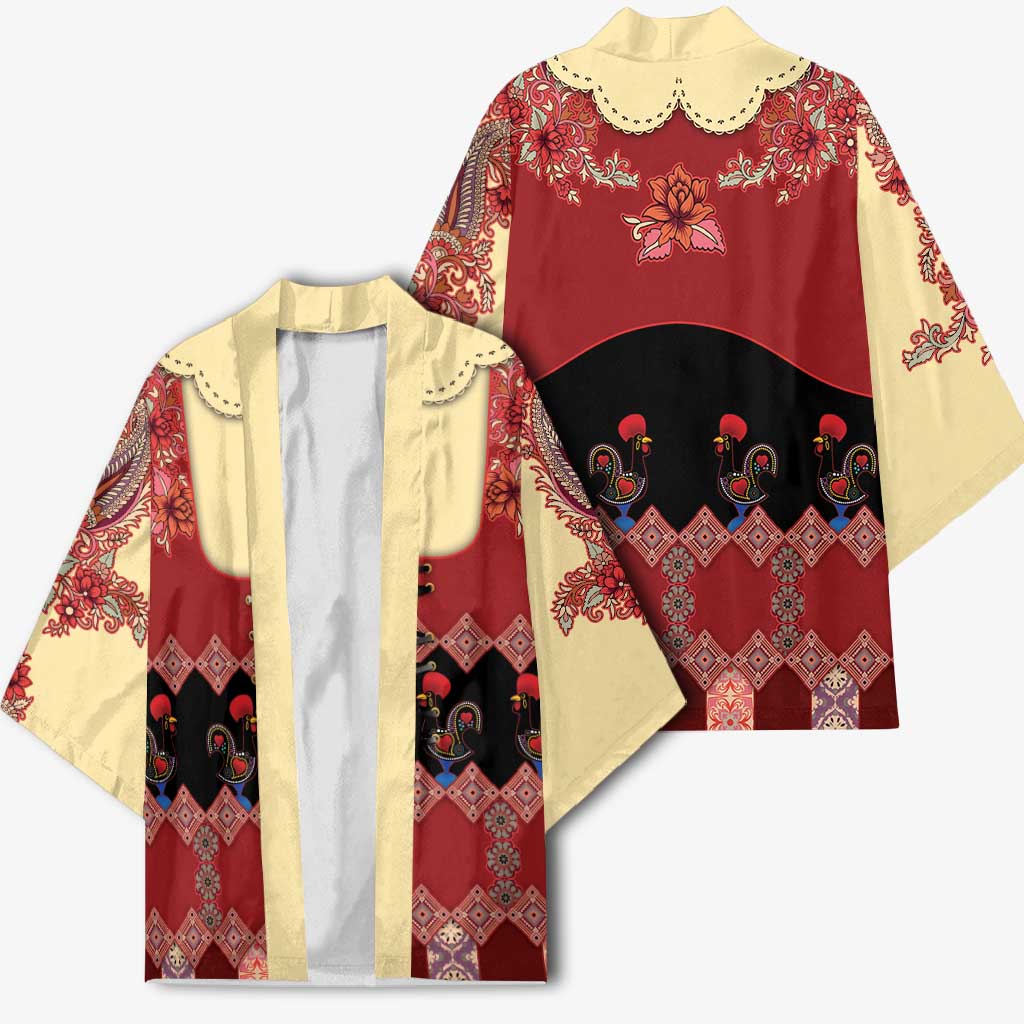 Portugal National Costume Kimono Barcelos Rooster Patterns - Wonder Print Shop