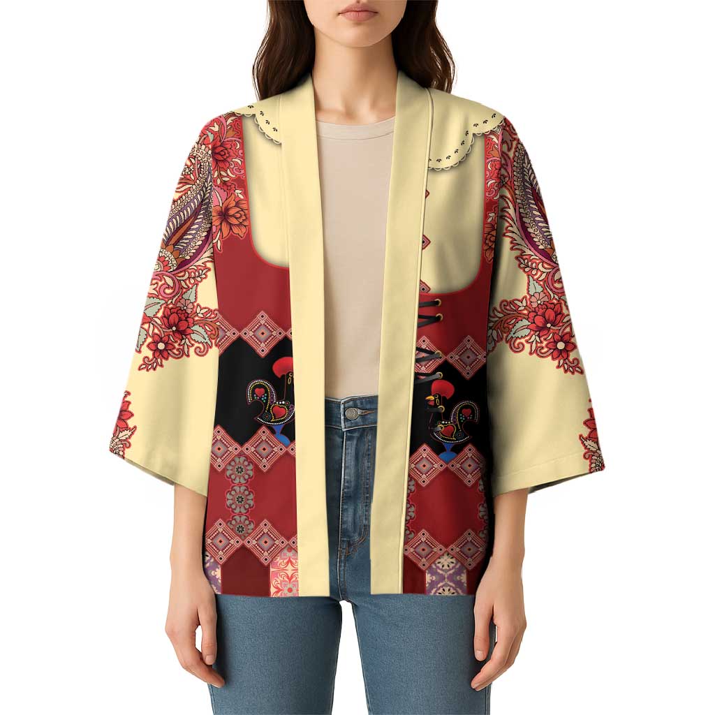 Portugal National Costume Kimono Barcelos Rooster Patterns - Wonder Print Shop