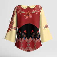 Portugal National Costume Kimono Sleeve Blouse Barcelos Rooster Patterns - Wonder Print Shop