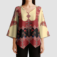 Portugal National Costume Kimono Sleeve Blouse Barcelos Rooster Patterns - Wonder Print Shop