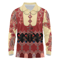 Portugal National Costume Long Sleeve Polo Shirt Barcelos Rooster Patterns - Wonder Print Shop
