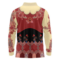 Portugal National Costume Long Sleeve Polo Shirt Barcelos Rooster Patterns - Wonder Print Shop