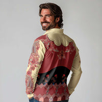 Portugal National Costume Long Sleeve Polo Shirt Barcelos Rooster Patterns - Wonder Print Shop