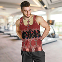 Portugal National Costume Men Tank Top Barcelos Rooster Patterns - Wonder Print Shop