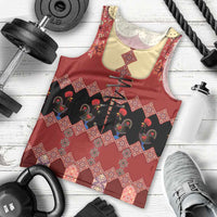 Portugal National Costume Men Tank Top Barcelos Rooster Patterns - Wonder Print Shop