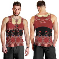 Portugal National Costume Men Tank Top Barcelos Rooster Patterns - Wonder Print Shop