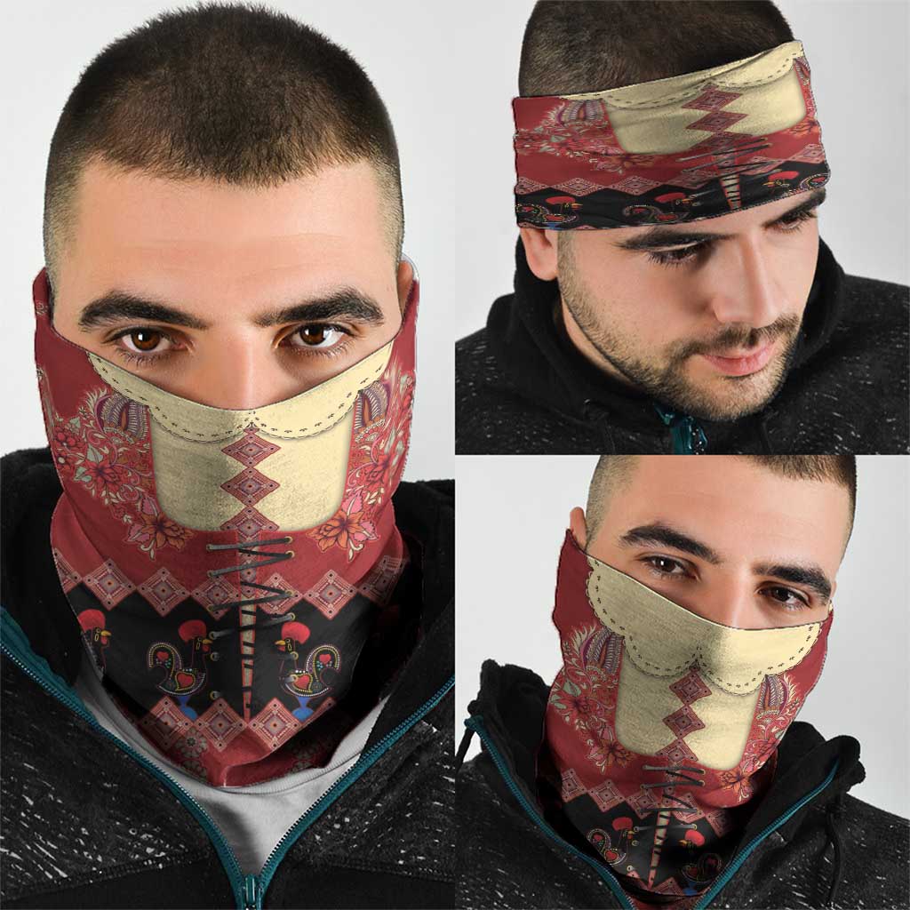 Portugal National Costume Neck Gaiter Barcelos Rooster Patterns - Wonder Print Shop