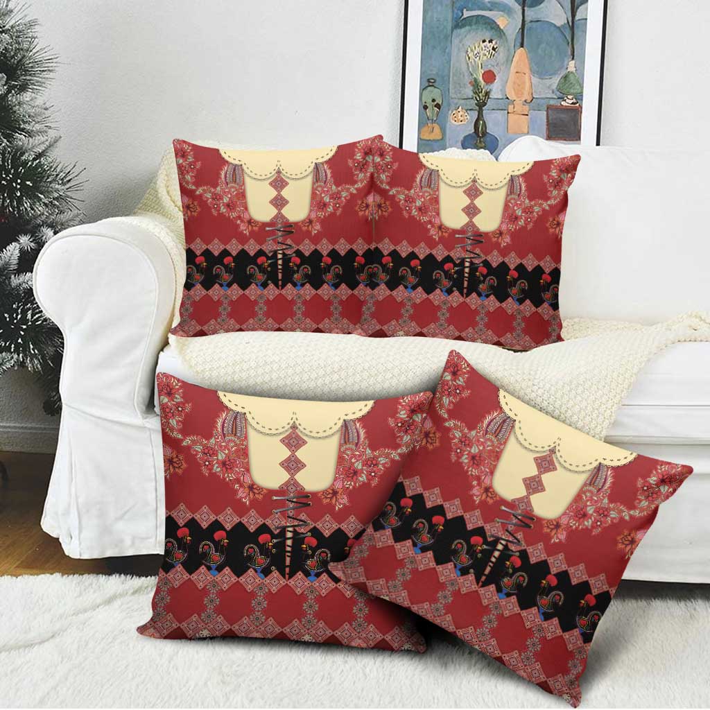 Portugal National Costume Pillow Cover Barcelos Rooster Patterns - Wonder Print Shop