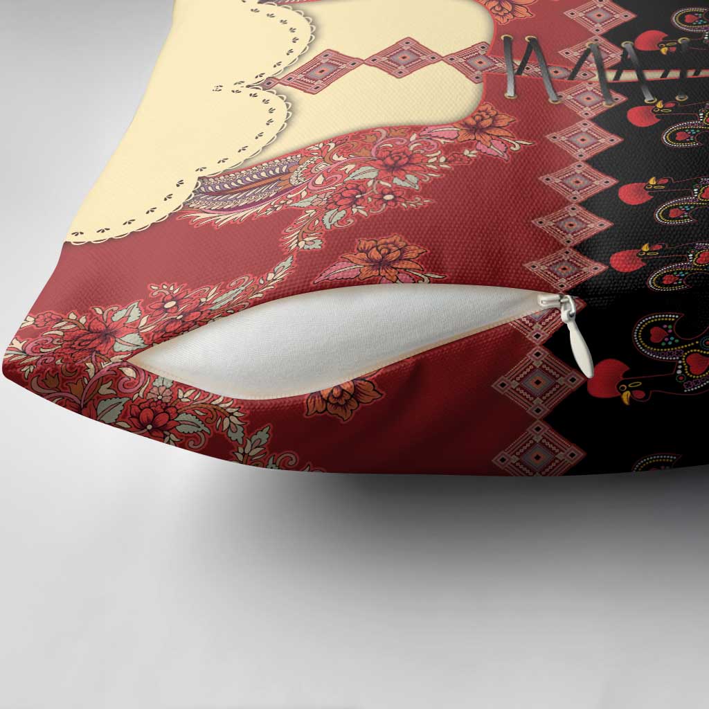 Portugal National Costume Pillow Cover Barcelos Rooster Patterns - Wonder Print Shop