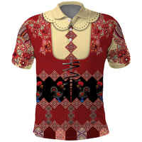 Portugal National Costume Polo Shirt Barcelos Rooster Patterns - Wonder Print Shop