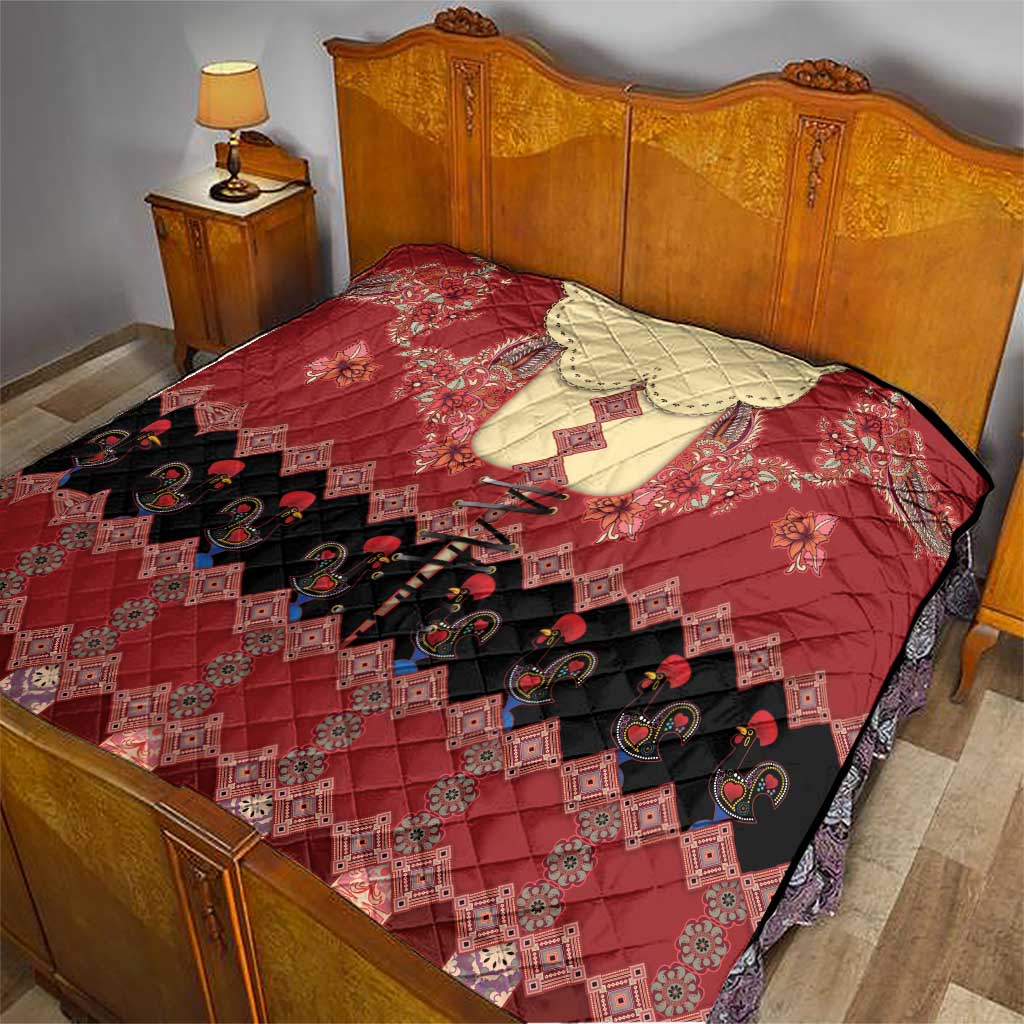 Portugal National Costume Quilt Barcelos Rooster Patterns - Wonder Print Shop