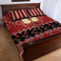 Portugal National Costume Quilt Bed Set Barcelos Rooster Patterns - Wonder Print Shop