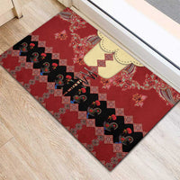 Portugal National Costume Rubber Doormat Barcelos Rooster Patterns - Wonder Print Shop
