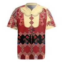 Portugal National Costume Rugby Jersey Barcelos Rooster Patterns - Wonder Print Shop