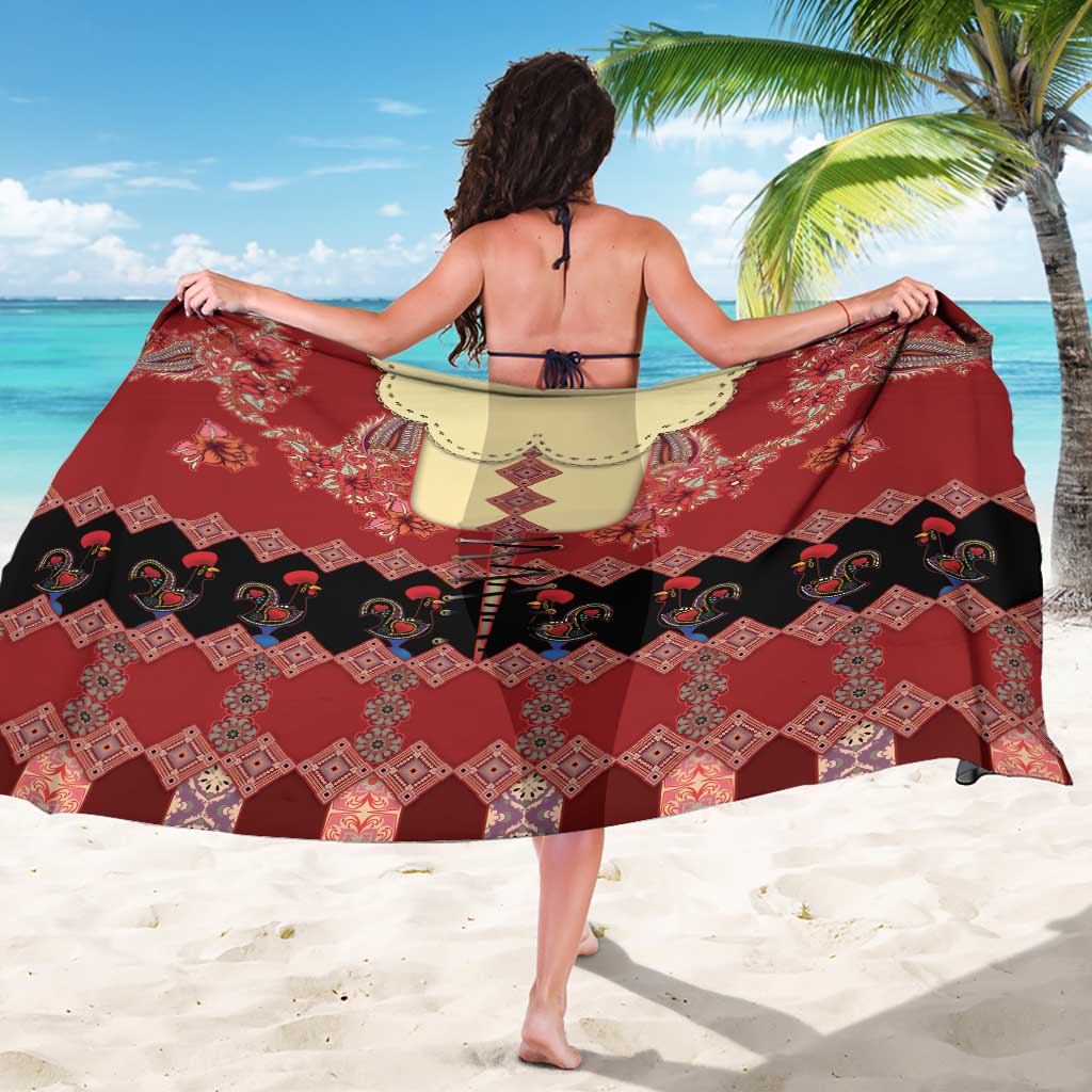 Portugal National Costume Sarong Barcelos Rooster Patterns - Wonder Print Shop