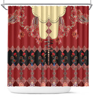 Portugal National Costume Shower Curtain Barcelos Rooster Patterns - Wonder Print Shop