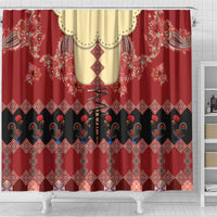 Portugal National Costume Shower Curtain Barcelos Rooster Patterns - Wonder Print Shop