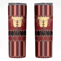 Portugal National Costume Skinny Tumbler Barcelos Rooster Patterns - Wonder Print Shop