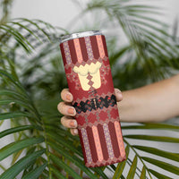 Portugal National Costume Skinny Tumbler Barcelos Rooster Patterns - Wonder Print Shop