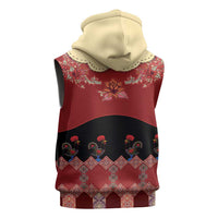 Portugal National Costume Sleeveless Hoodie Barcelos Rooster Patterns - Wonder Print Shop