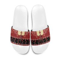 Portugal National Costume Slide Sandals Barcelos Rooster Patterns - Wonder Print Shop